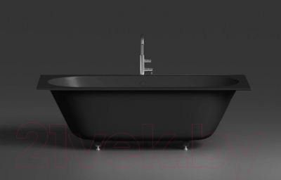 Ванна из искусственного мрамора Umy Home In Focus 190x90 / UG11012RF (U-Coat, черный глянцевый)