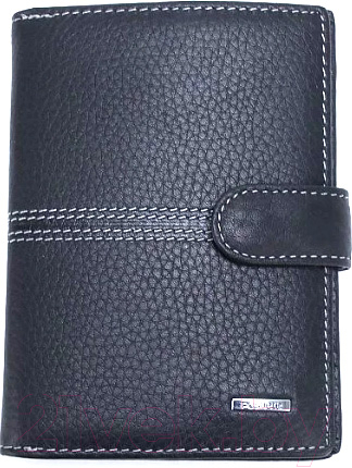 Обложка на паспорт Poshete 852-317-35K-BLK (черный)