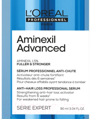 Сыворотка для волос L'Oreal Professionnel Aminexil Advanced для ослабленных волос против выпадения (90мл)