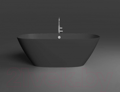 Ванна из искусственного мрамора Umy Home Noa Light 170x80 / UM10422RF (U-Solid, черный матовый)