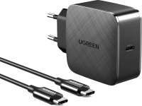 Зарядное устройство сетевое Ugreen CD217 с кабелем / 40156 (черный) - 