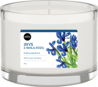 Свеча Aroma Home Scented Candle Iris And White Rose Ароматическая (115г) - 