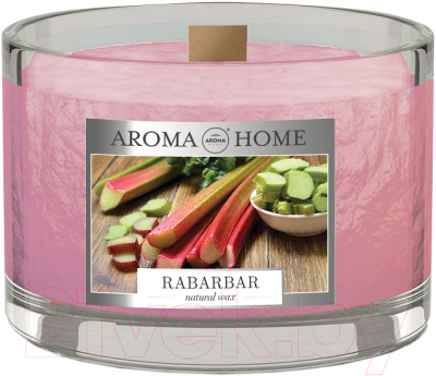 Свеча Aroma Home Scented Candle Rhubarb Ароматическая (115г)