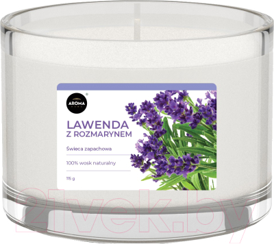 Свеча Aroma Home Scented Candle Lavender And Rosemary Ароматическая (115г)