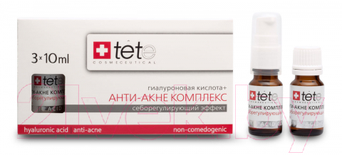 Ампулы для лица TETe Cosmeceutical Гиалуроновая кислота+Анти-Акне комплекс