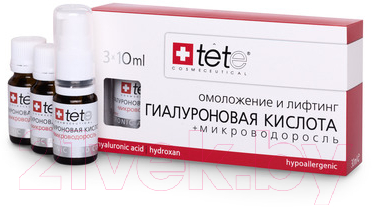 Ампулы для лица TETe Cosmeceutical Гиалуроновая кислота+Микроводоросль (3x10мл)