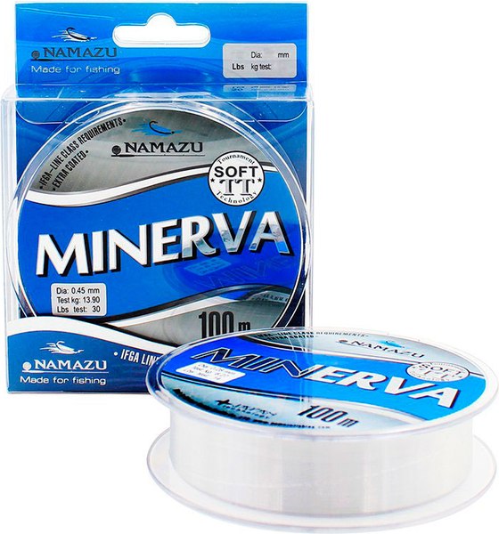Леска монофильная Namazu Minerva 0.14мм 100м (1.98кг, прозрачный)