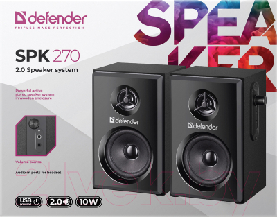 Мультимедиа акустика Defender SPK 270 / 65270 (черный)