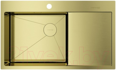 Omoikiri Akisame 86-LG-L Side (4997045) Мойка кухонная (раковина ...