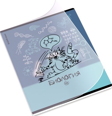 Тетрадь предметная Erich Krause Котоформулы. Биология / 59510 (48л) - 