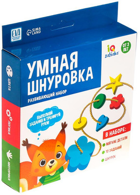 Развивающий игровой набор Zabiaka Умная шнуровка / 6979025