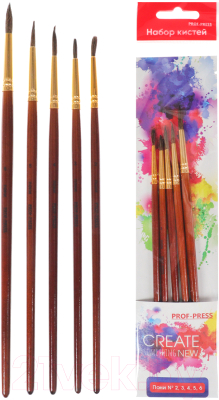 Изображение товара Набор кистей Проф-Пресс НК-2808 (5шт)