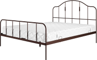Двуспальная кровать Князев Мебель Афина АФН.160.200.К (коричневый муар) - 