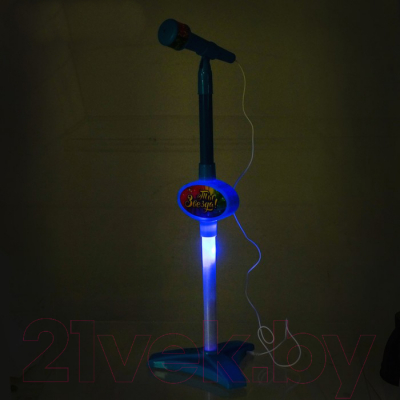 Музыкальная игрушка Zabiaka Микрофон. Ты звезда / 3752573 (голубой)
