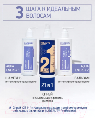 Бальзам для волос IN2Beauty Professional Aqua Energy Увлажняющий (250мл)