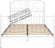 Полуторная кровать Князев Мебель Венера ВН.140.190.Б (белый муар) - 