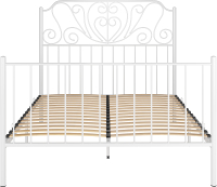 Двуспальная кровать Князев Мебель Венера ВН.160.190.Б (белый муар) - 