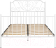 Двуспальная кровать Князев Мебель Венера ВН.160.190.Б (белый муар) - 