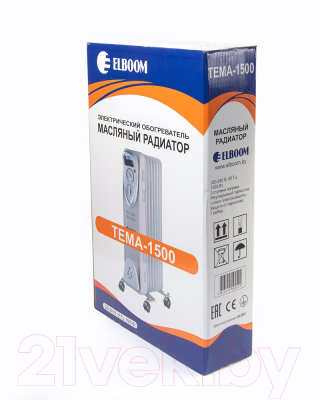 Масляный радиатор Elboom Тема-1500