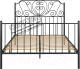 Полуторная кровать Князев Мебель Венера ВН.140.190.Ч (черный муар) - 