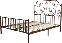 Двуспальная кровать Князев Мебель Венера ВН.160.190.К (коричневый муар) - 