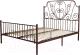 Двуспальная кровать Князев Мебель Венера ВН.180.200.К (коричневый муар) - 
