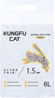 Наполнитель для туалета Kungfu Cat Комкующийся Оригинал без запаха (6л/2.6кг) - 