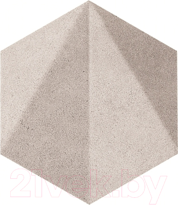 Декоративная плитка Tubadzin D-Free Space Hex Grey-STR (110x125)