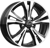 

Литой диск, KL-322 Qashqai 17x7" 5x114.3мм DIA 66.1мм ET 40мм Алмаз