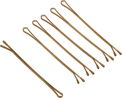 Набор заколок-невидимок для волос Dewal SLN60P-3/60 (60шт, коричневый) -