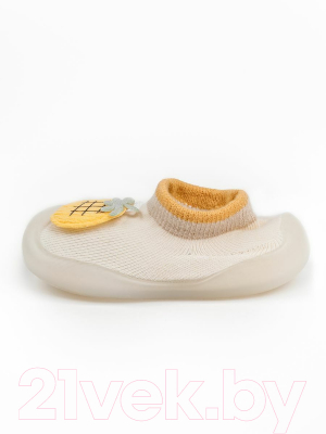 Носки детские Amarobaby First Step Pure Pineapple / AB-OB21-FSPC2BE/03-23 (бежевый, р. 23)