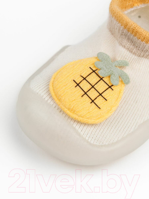 Носки детские Amarobaby First Step Pure Pineapple / AB-OB21-FSPC2BE/03-23 (бежевый, р. 23)