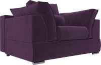 Кресло мягкое Mebelico Пекин (велюр фиолетовый) - 
