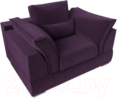 Кресло мягкое Mebelico Пекин (велюр фиолетовый)