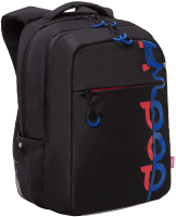 Школьный рюкзак Grizzly RB-356-4 (черный/синий) - 