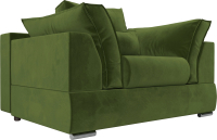 Кресло мягкое Mebelico Пекин (микровельвет зеленый) - 