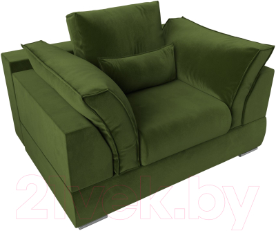 Кресло мягкое Mebelico Пекин (микровельвет зеленый)