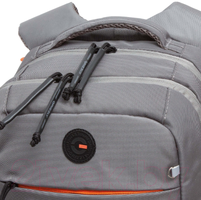 Школьный рюкзак Grizzly RB-356-5 (серый/оранжевый)
