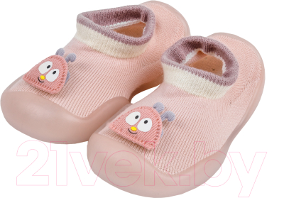 Носки детские Amarobaby First Step Pure Pink / AB-OB21-FSPC2PI/06-21 (розовый, р. 21)