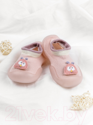 Носки детские Amarobaby First Step Pure Pink / AB-OB21-FSPC2PI/06-24 (розовый, р. 24)