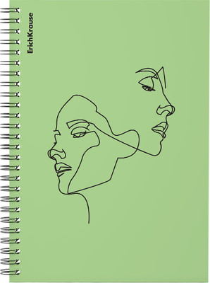 Тетрадь Erich Krause Powder. Faces / 59532 (80л, клетка) -