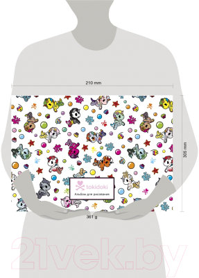 Изображение товара Альбом для рисования Эксмо Вселенная tokidoki. Единорожки / 9785040955008