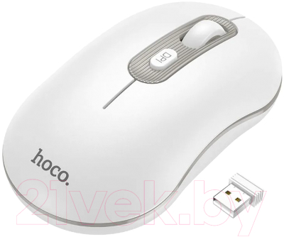 Мышь Hoco GM21 (белый/серый)