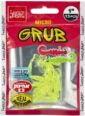 Изображение товара Мягкая приманка Lucky John Pro Series Micro Grub 1.0in / 140159-071 (15шт)