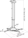 Миниатюра изображения товара Кронштейн для проектора Cactus CS-VM-PR05L-BK (черный)