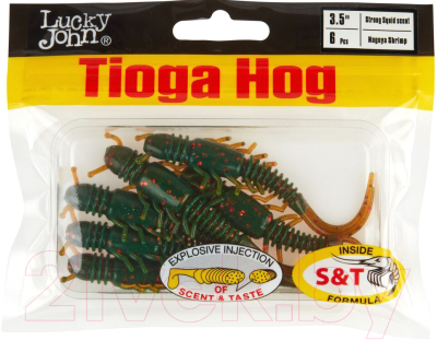 Мягкая приманка Lucky John Pro Series Tioga Hog 3.5in / 140195-085 (6шт)