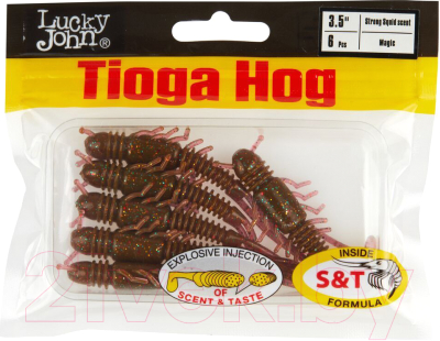 Мягкая приманка Lucky John Pro Series Tioga Hog 3.5in / 140195-S14 (6шт)