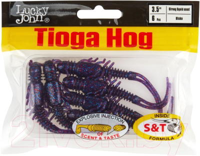 Мягкая приманка Lucky John Pro Series Tioga Hog 3.5in / 140195-S63 (6шт)