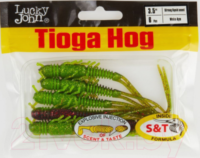 Мягкая приманка Lucky John Pro Series Tioga Hog 3.5in / 140195-T44 (6шт)