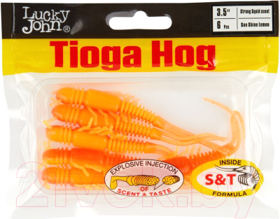 Мягкая приманка Lucky John Pro Series Tioga Hog 3.5in / 140195-T54 (6шт)